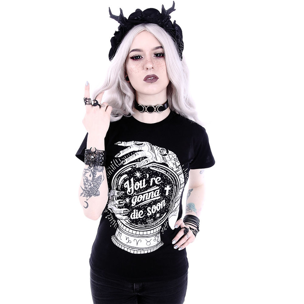 Restyle - You're gonna die soon Ladies Tshirt - Black